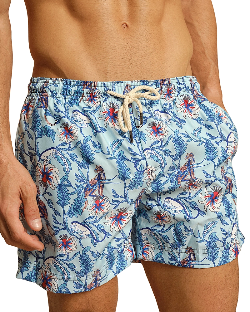 Peninsula Swimwear 5.5 Drawstring Swim Shorts in Aqua Mediterraneo