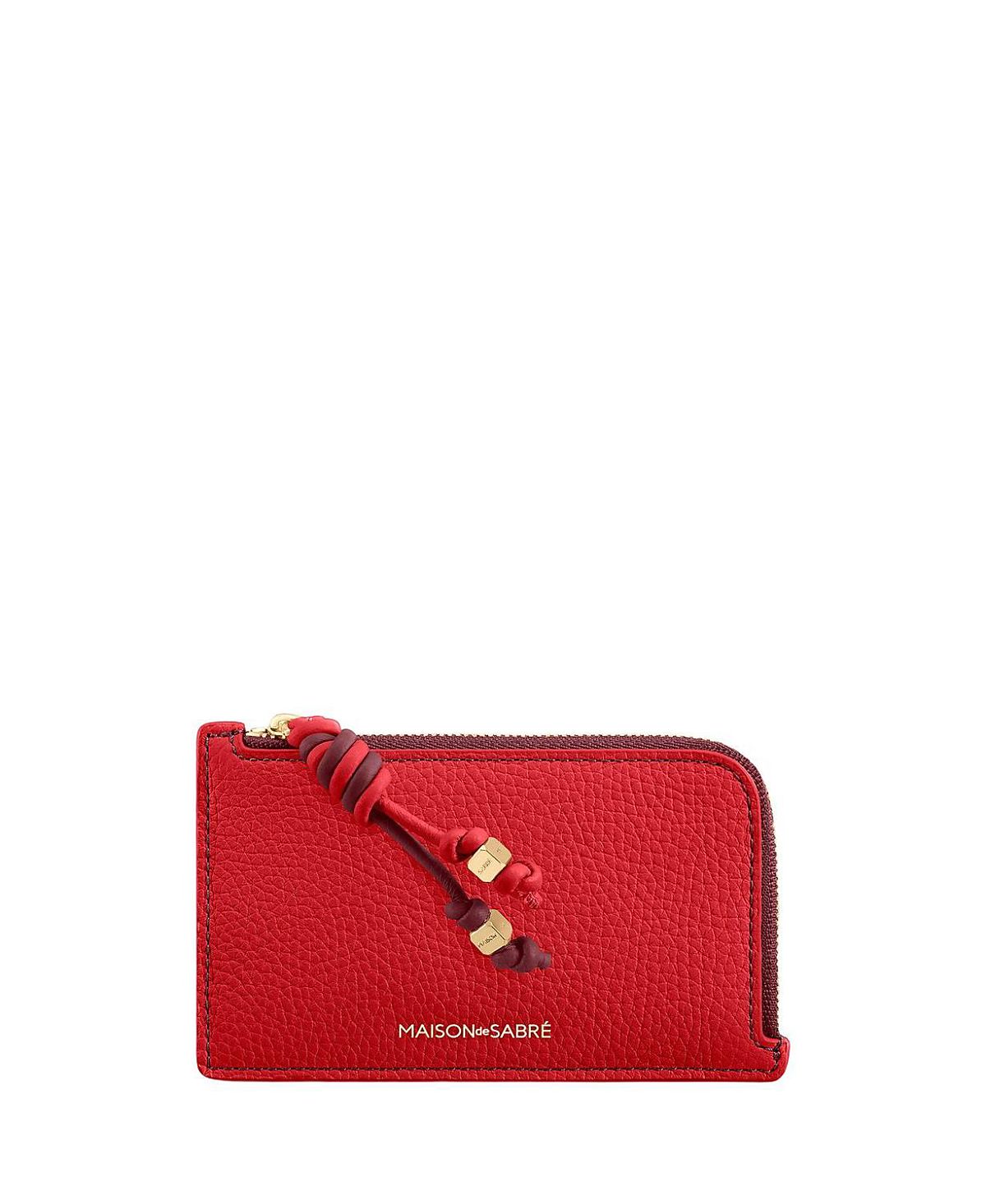 Maison de SABRE Leather Zip Card Holder
