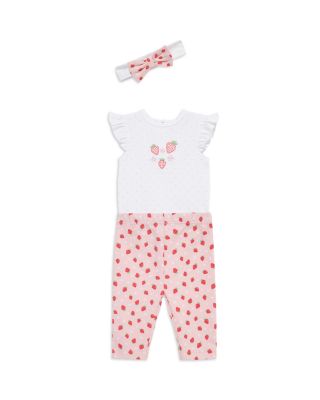Girls' Strawberry Bodysuit Set - Baby