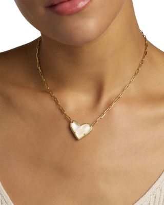 Ari Heart Statement Pendant Necklace, 19"