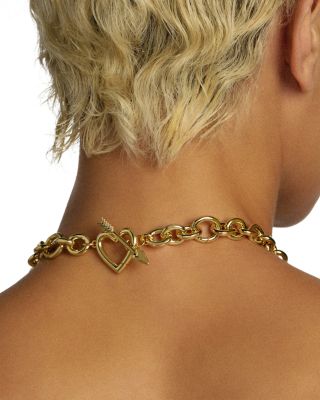 Jayna Charm Statement Necklace, 18"