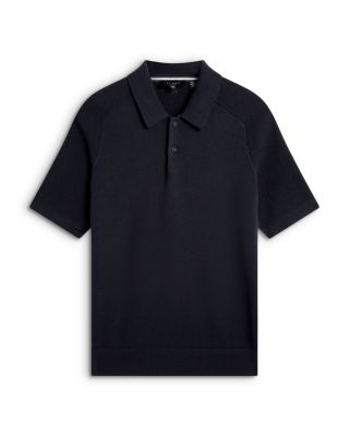 Otiso Ribbed Raglan Sleeve Polo