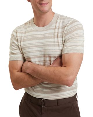 Linen Blend Stripe Knitted Tee