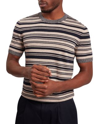 Ted Baker Linen Blend Stripe Knitted Tee