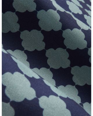 Ibicui Short Sleeve Regular Fit Tile Print Geo Shirt