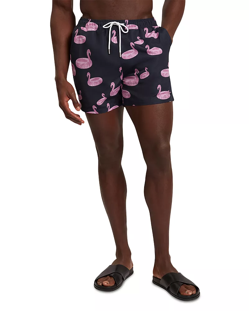Ted Baker Pomonna Flamingo Print Swim Short