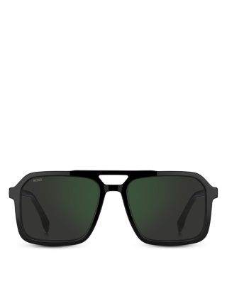 Double Bridge Square Sunglasses, 56mm