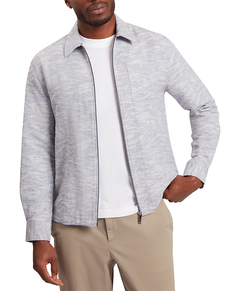Ted Baker Erreto Long Sleeve Denim Jacquard Overshirt