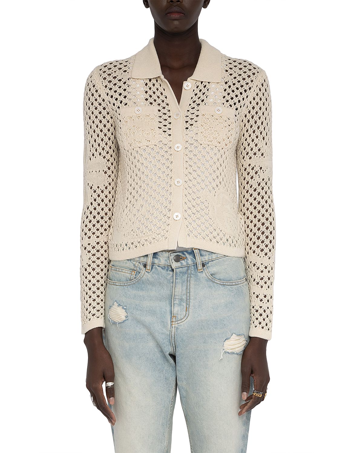 Zadig & Voltaire Voltyz Crochet Cardigan