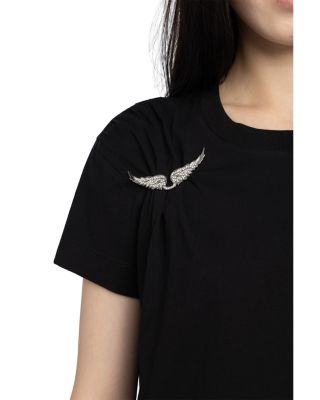 Suzan Wing Brooch T Shirt