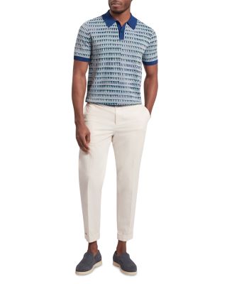 Tadmori Short Sleeve Geo Jacquard Polo