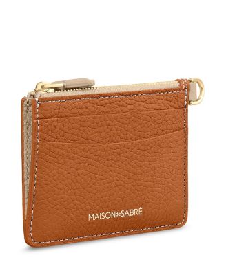 MAISON de SABRE Leather Zipped Card Pouch