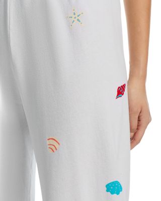 Macy Seashell Wide Leg Sweatpants - Exclusive