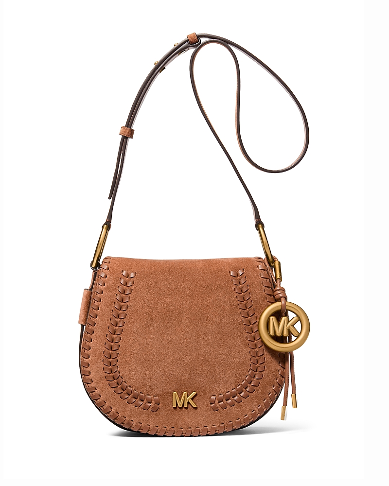 Michael Kors Josie Medium Suede Saddle Bag