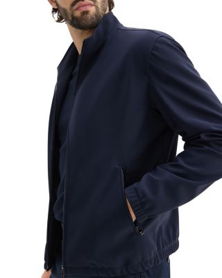 Stand Collar Zip Jacket in Precision Ponte
