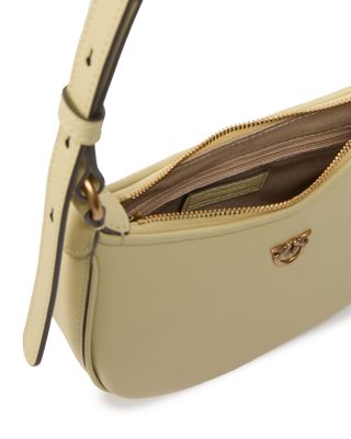 Half Moon Baby Leather Shoulder Bag