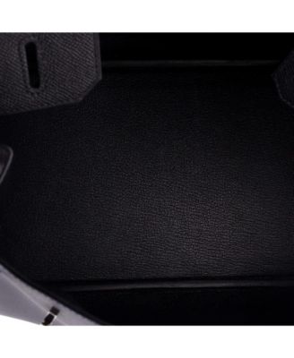 Birkin 30 Handbag Black Epsom with Palladium Hardware