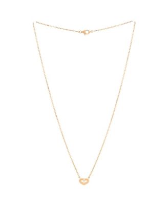  XS C Heart de Cartier Pendant Necklace 18K Rose Gold with Diamond, 15.25"