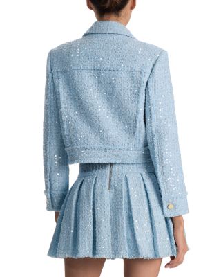 Chloe Sparkle Tweed Cropped Jacket
