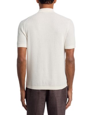 Cable Knit Polo Shirt