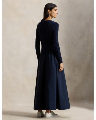 Sweater Bodice Maxi Dress