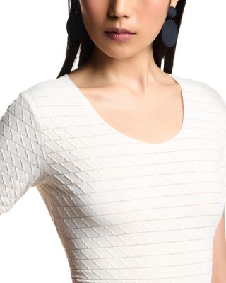 Geometric Jacquard Top