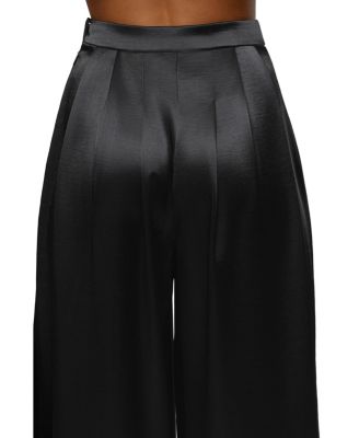 Satin Bliss Pleated Pant