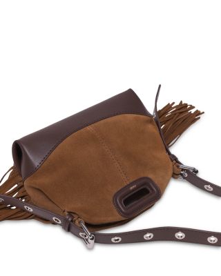 Miss M Mini Suede & Leather Shoulder Bag
