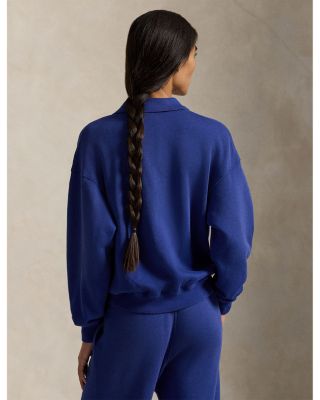 Polo Collar Fleece Pullover