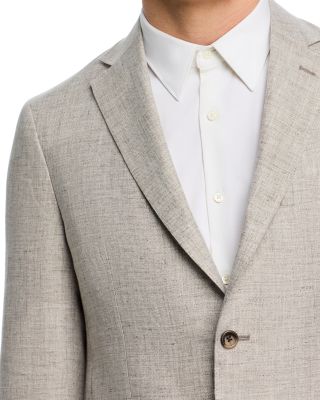 Linen M&eacute;lange Solid Regular Fit Extra-Soft Jacket - Exclusive