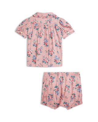 Girls' Floral Slub Cotton Shirt & Bloomer - Baby