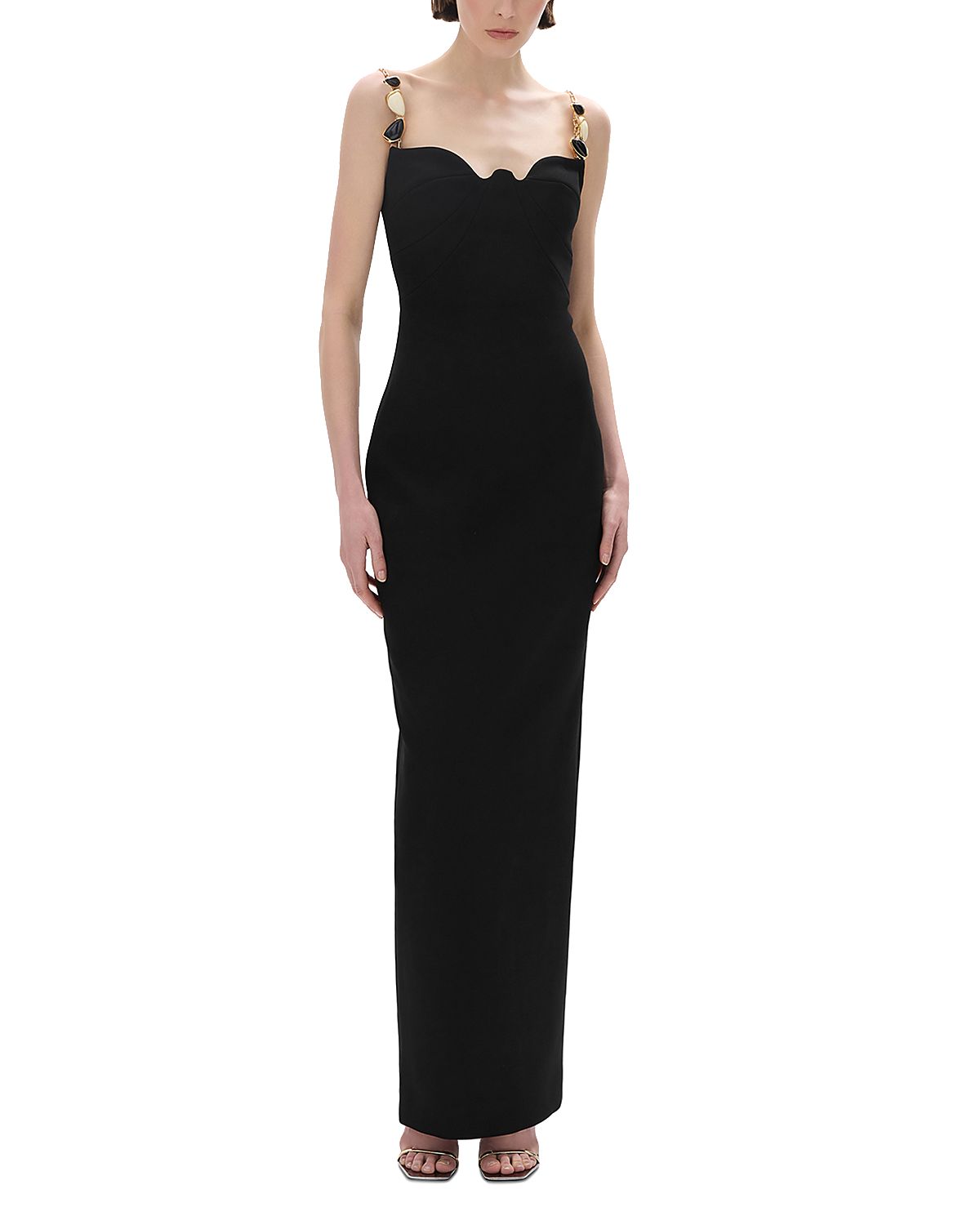 Rachel Gilbert Riccardo Chain Strap Gown