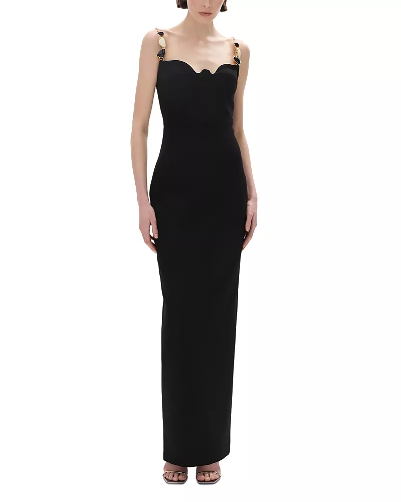 Rachel Gilbert Riccardo Chain Strap Gown