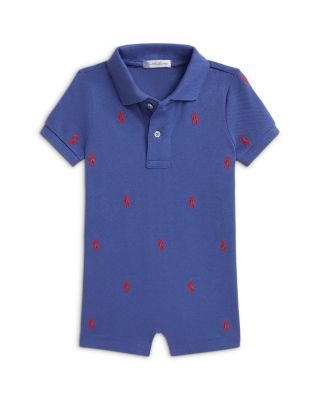 Boys' Polo Pony Cotton Mesh Polo Shortall - Baby