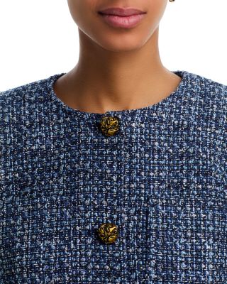 Collarless Tweed Blazer - Exclusive