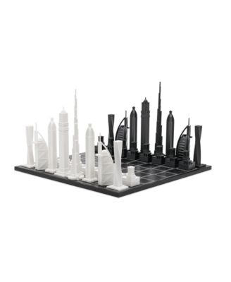  Acrylic Dubai Edition with Dubai Map Chess Board Game Set - 14+ Years