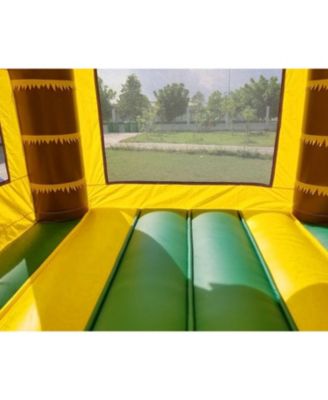  Premium Inflatable (Without Blower) - 13 x 12 x 14.5 Foot - Deluxe Castle Big Crossover Inflatable Bouncy House Jumper Unit for Kids