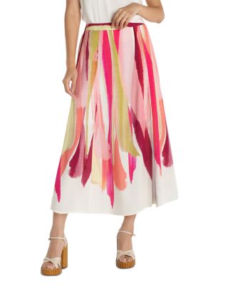Pull On Woven Maxi Skirt