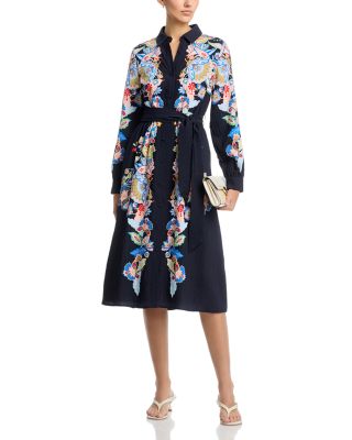 Button Sleeve Button Front Dress