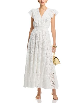Eyelet Midi Dress