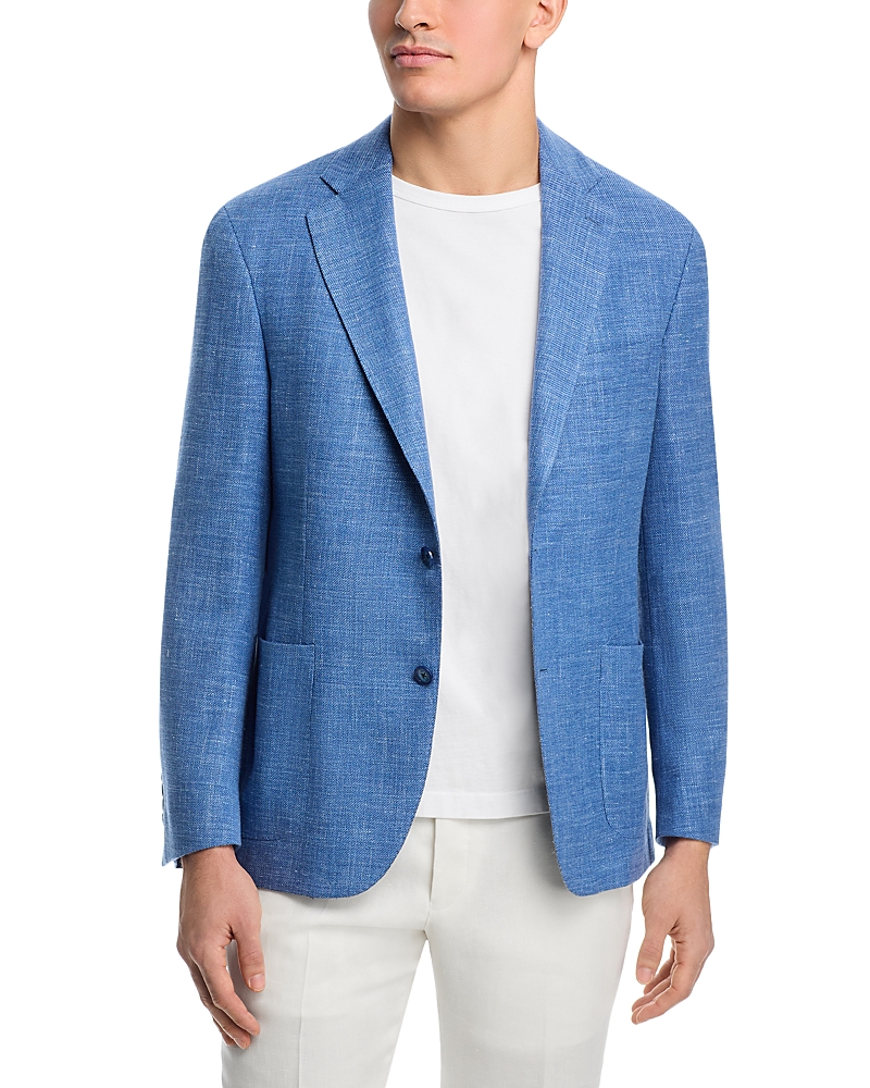 Vince Wool, Silk & Linen Textured Solid Unstructured Slim Fit Sport Coat
