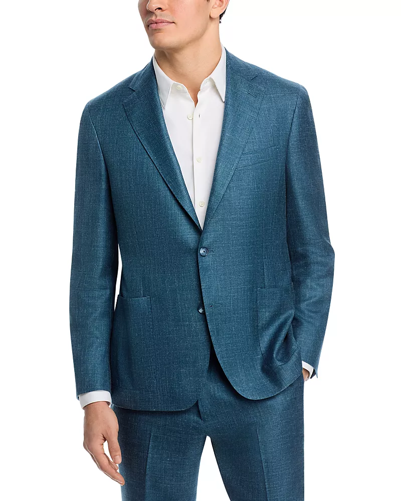Vince Wool, Silk & Linen Melange Suit Jacket