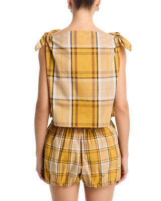 Copeland Plaid Top