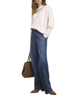  Women's Lace Detail Sweatshirt