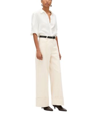  Cuffed Denim in Natural Wash