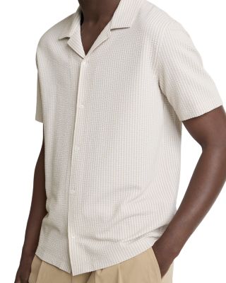 Seersucker Stripe Short Sleeve Cabana Shirt
