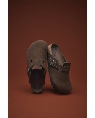 Women's Boston Suede Soft Footbed Clogs