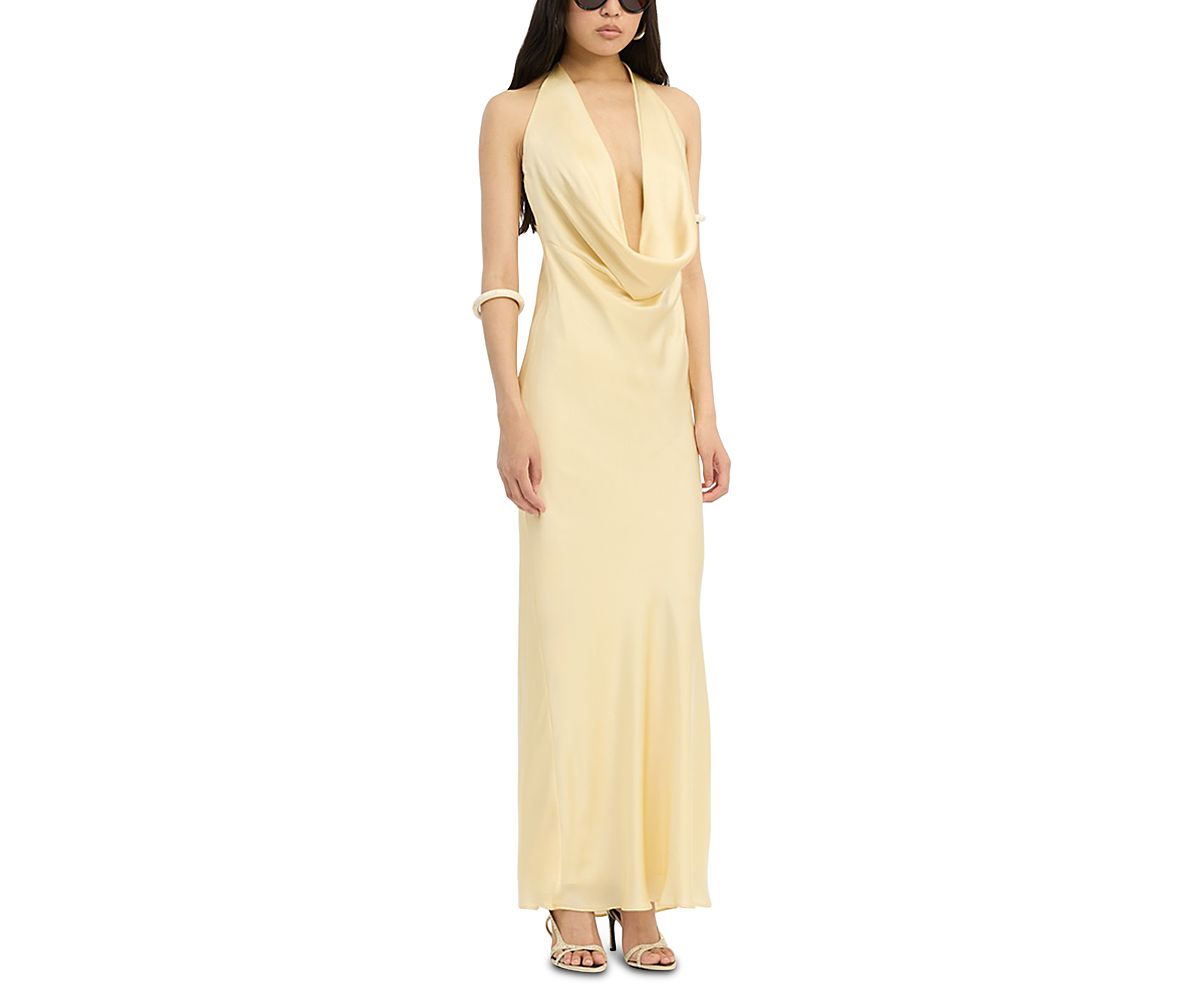 Rotate Chiffon Halter Dress