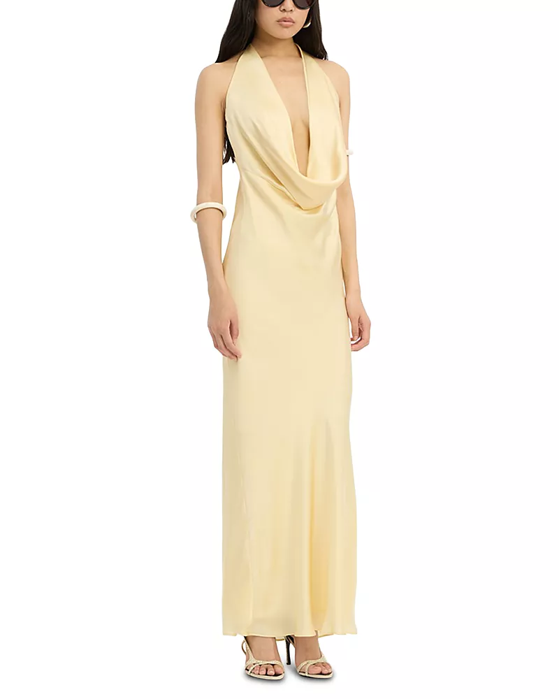 Rotate Chiffon Halter Dress