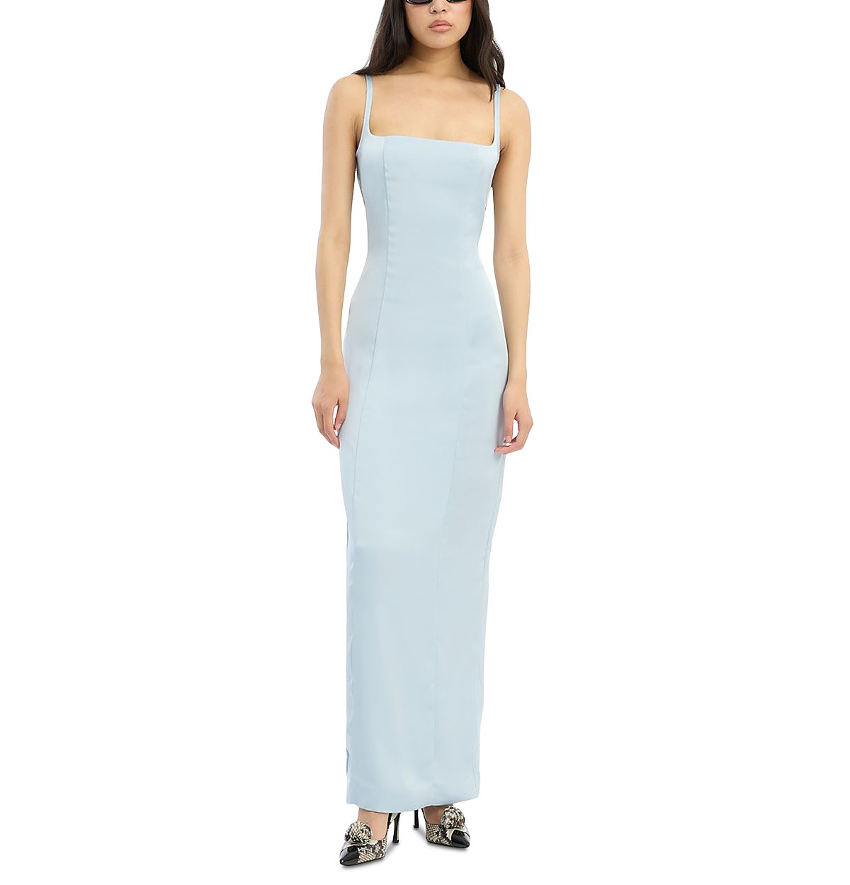 Rotate Satin Strap Maxi Dress